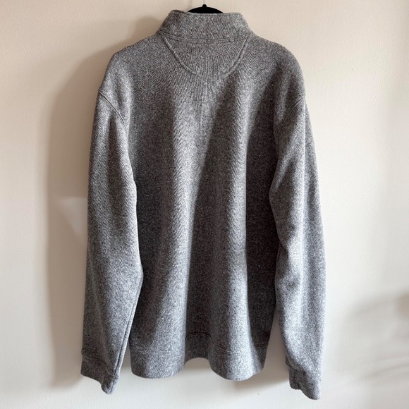 Old Navy Fleece Quarter Zip Men’s XL Grey Marled Pullover Athleisure Layer - Picture 4 of 9